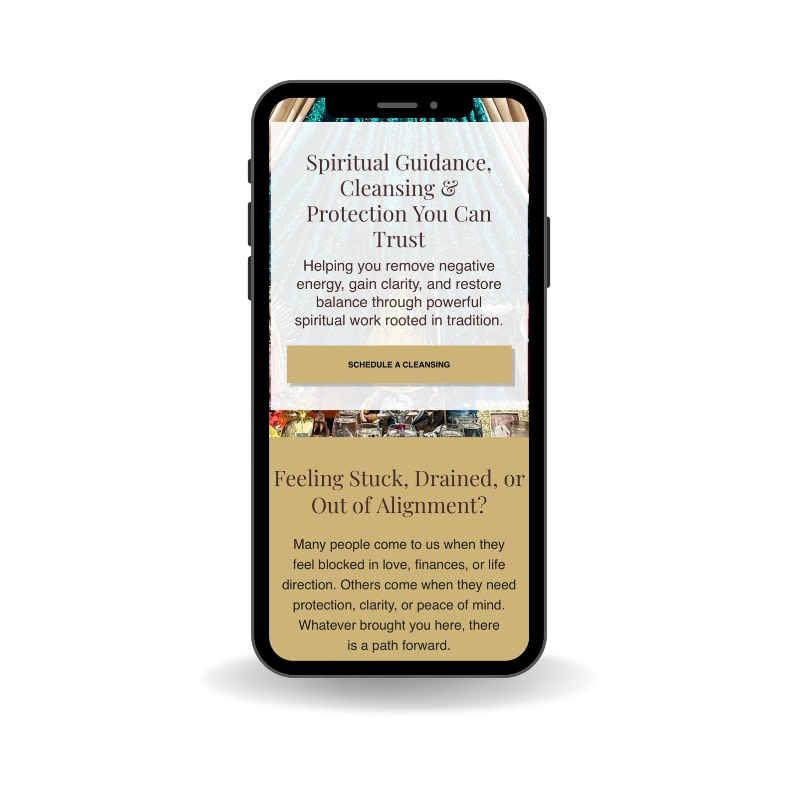 La Botanica Roldan website design for a spiritual and life coaching business