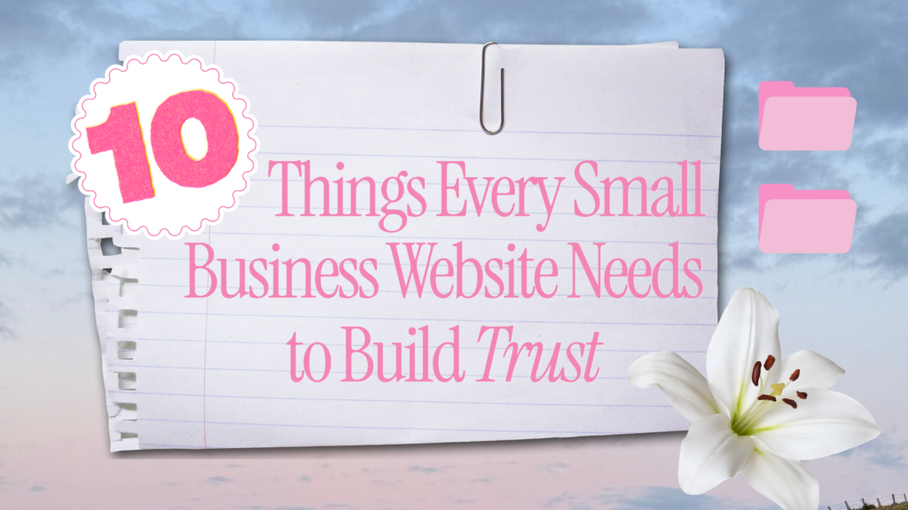small business website trust essentials