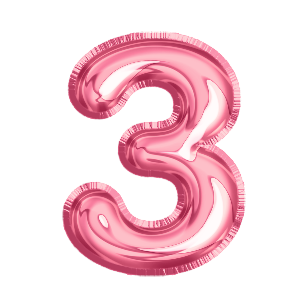 Whimsy number ballon 3