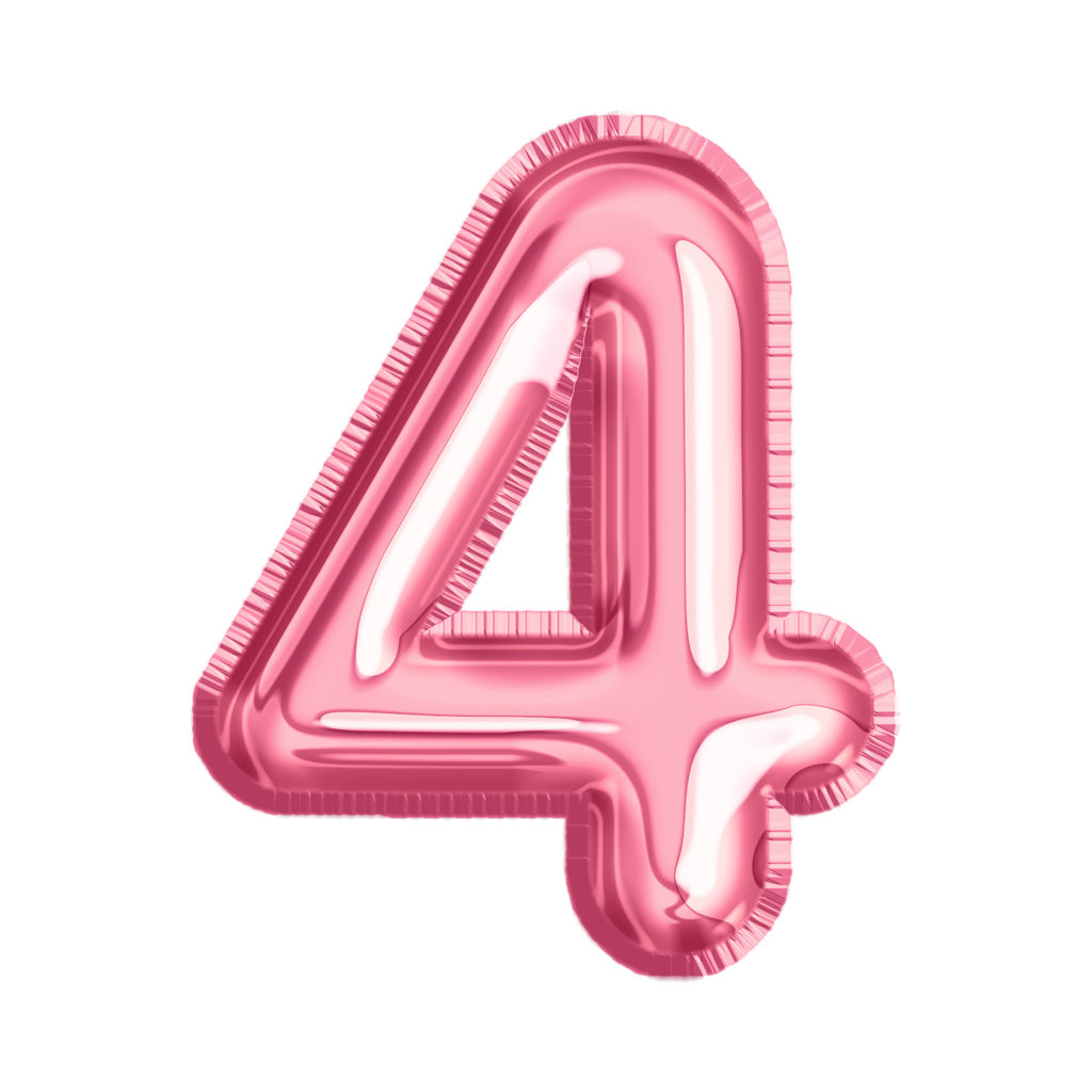 Whimsy number ballon 4